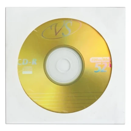 Фото для Компакт диск CD-R VS 700Mb 52х, бумажный конверт