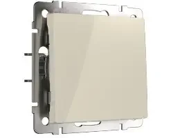 Фото для Выключатель WL03-SW-1G-2W одноклавишный проходной слоновая кость