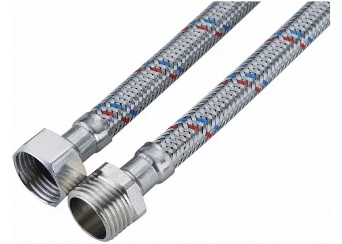 Фото для Гибкая подводка Гигант для воды в стальной оплётке, Г-Ш 1/2" 80 см