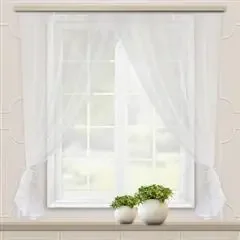 Фото для Комплект штор для кухни Witerra Дороти, 280х180 см цвет белый