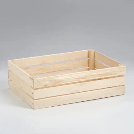 Фото для Ящик деревянный для стеллажей 50х35х15 см