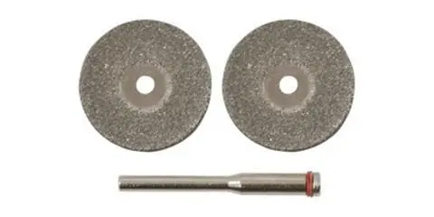 Круги с алмазным напылением D30 мм, штифт D3 мм, 2 шт. FIT 36931