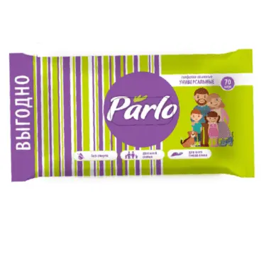 Влажные салфетки универсальные для всей семьи PARLO 70 шт С0006499