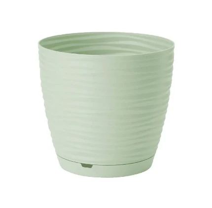 Фото для Горшок для цветов Saffron 9,1л d24,5 h26,7см, светло-зеленый