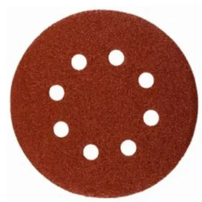 Универсальный шлифовальный круг STAYER на велкро основе 125 мм 8 отверстий 5 шт. Р80 35452-125-080