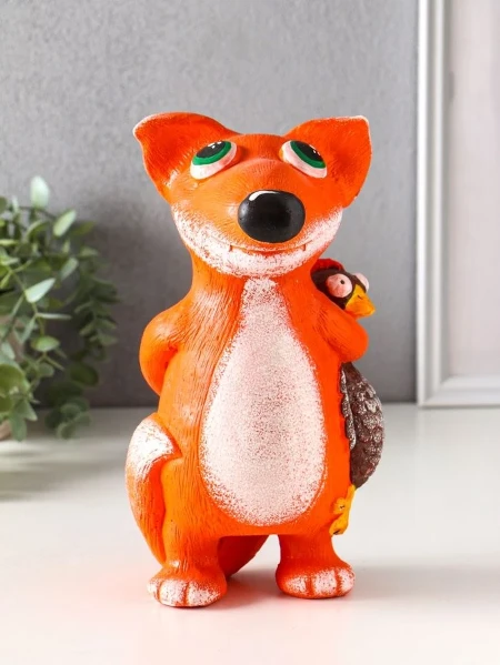 Фото для Копилка для денег «Хитрый лис», гипс, 25?13.5?13.5 см, 10911112