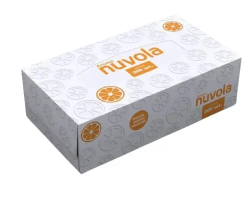 Салфетки в коробке 2-сл (200шт) Nuvola Aroma Citrus