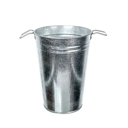 Фото для Вазон оцинкованный с ручками 7л, h-29 см, d-21 см, 2499754