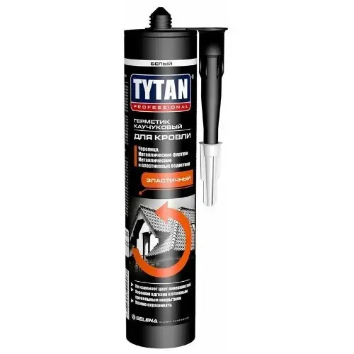 Герметик силиконовый для кровли и водостоков Tytan Professional нейтральный белый 310 мл