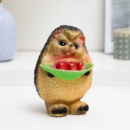 Фото для Копилка "Ежик с ягодами" 16см