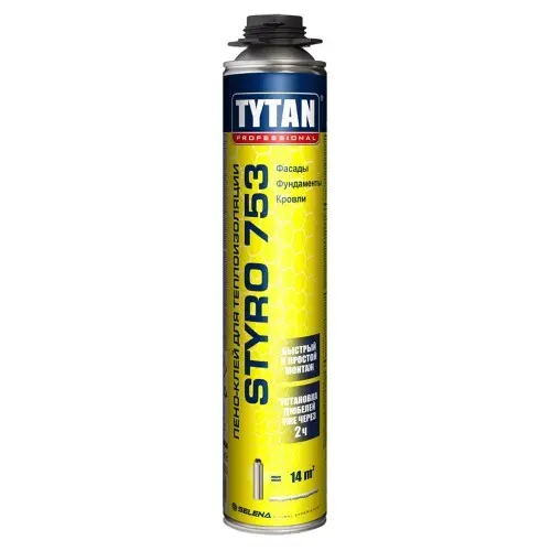Пено-клей для наружной теплоизоляции Tytan Prоfessional Styro №753 750мл 16357