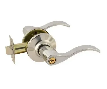 Фото для Ручка защелка Нора-М НН-01 с ключом и фиксатором, хром (комплект - 2шт)