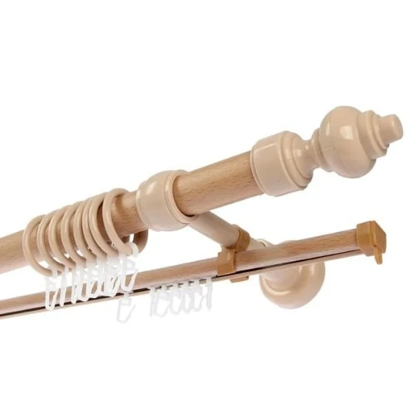 Фото для Карниз 200 см с U-шиной d=2,8 см, слоновая кость