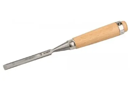 Стамеска-долото с деревянной ручкой, хромованадиевая, 12мм Зубр ЭКСПЕРТ 18096-12