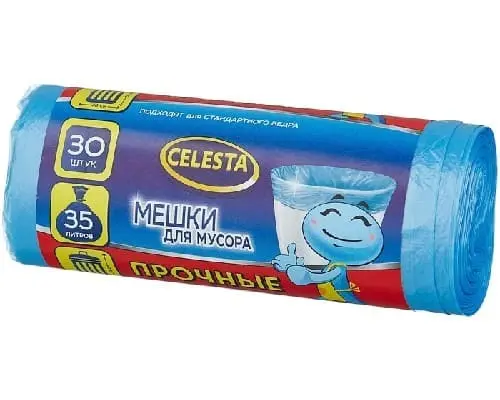 Мешки для мусора Celesta прочные 35 л (30 шт.)