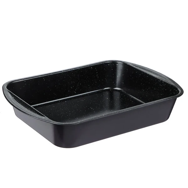 Фото для Противень глубокий, 40х28,5х7см, угл.сталь, антипригарное покрытие 280 град