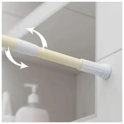 Фото для Карниз для ванной комнаты телескопический 110-200 см 655659