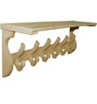 Фото для Вешалка "Мелодия с полкой" ВМП1 5-рожковая, липа