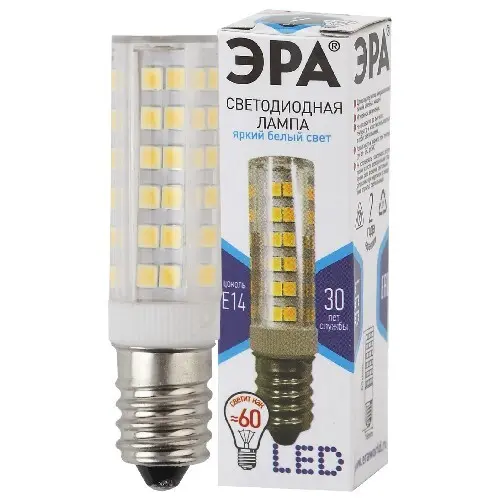 Лампочка светодиодная ЭРА STD LED T25-7W-CORN-840-E14 нейтральный белый свет