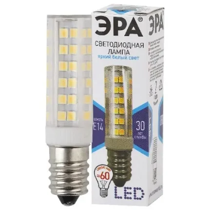 Фото для Лампочка светодиодная ЭРА STD LED T25-7W-CORN-840-E14 нейтральный белый свет