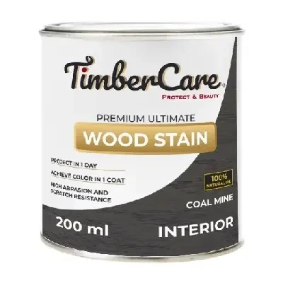 Фото для Масло тонирующее TimberCare Wood Stain 0,2л угольная шахта 350029