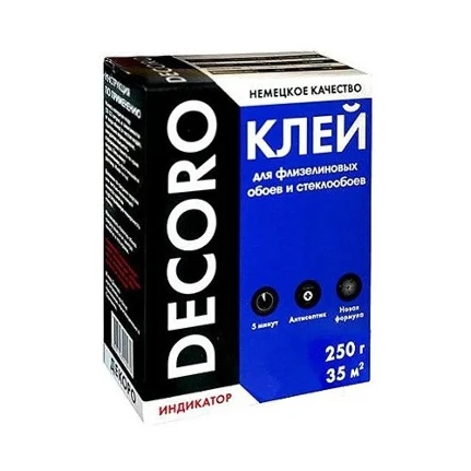 Фото для Клей для обоев Decoro Флиз 250г. 120-250