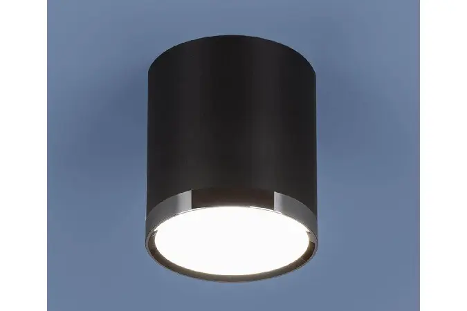 Потолочный светодиодный светильник DLR024 6W 4200K черный матовый