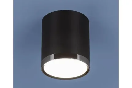 Фото для Потолочный светодиодный светильник DLR024 6W 4200K черный матовый