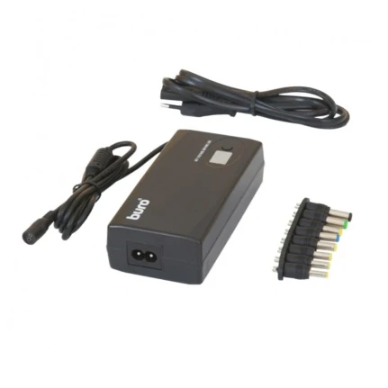 Фото для Адаптер для ноутбука универсальный 12V 90Вт Buro BUM-1245M90 ручной 90W 12V-24V 11-connectors 3.5A 1xUSB 1A от бытовой электросе