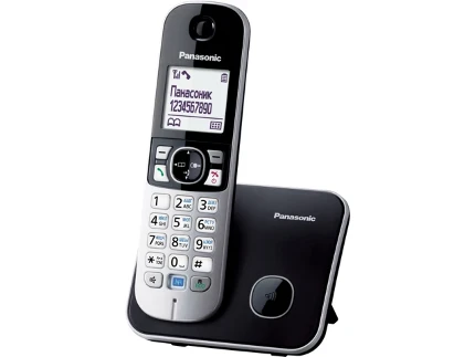 Фото для Телефон беспроводной Panasonic KX-TG 6811RUB (черный, Caller ID, Функция резервного питания, Радионяня, Спикерфон, Голосовой АОН