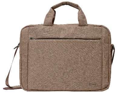 Фото для Сумка для ноутбука 15" Lamark L225 Brown коричневая ткань антидожь с грязеотталкивающим покрытием, ремешок с карабином для ключе