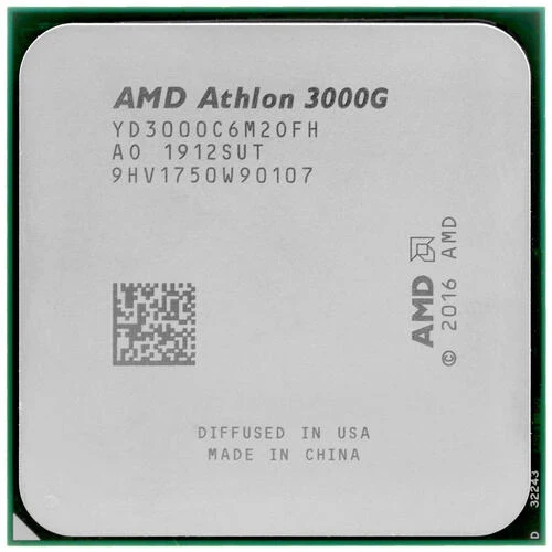 Фото для Процессор AMD AM4 Athlon 3000G (YD3000C6M2OFH) (3.5GHz/100MHz/Radeon Vega 3) OEM