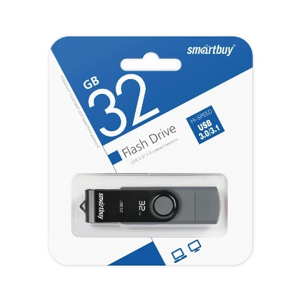 Фото для Флеш диск 32GB USB 3.0/3.1 Smart Buy Twist Dual Type-C/Type-A (SB032GB3DUOTWK)