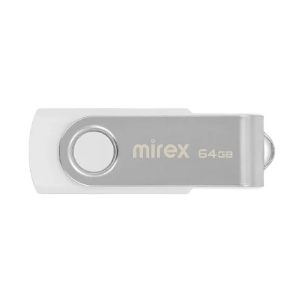 Фото для Флеш диск 64GB USB 2.0 Mirex SWIVEL WHITE