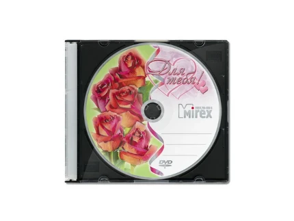 Фото для Диск DVD-R 4.7Gb 16-х Mirex "Для Тебя!" тонкий пластик UL130152A1S