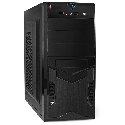 Фото для Корпус 450Вт ExeGate Miditower CP-601-CP450 (ATX, БП CP450 с вент. 8см, 2*USB, аудио, черный)