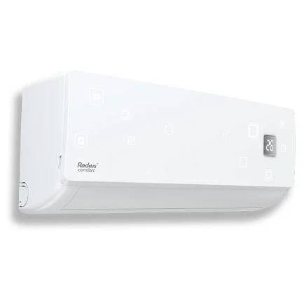 Фото для Кондиционер RADIUS RA-UN18HP настенный; обогрев; охлаждение; мощность охлаждения \x3A 5500 Вт, 18000 BTU; вентилирование; ночной