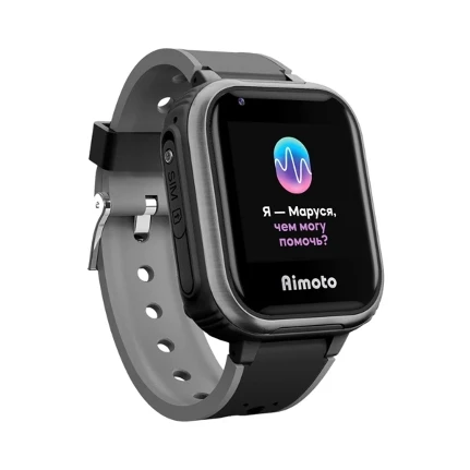 Фото для Умные часы AIMOTO IQ 4G BLACK 8108802 KNOPKA 2G, 3G, 4G, корпус - черный, ремешок - черный, Android 4.0 и выше, iOS 10 и выше, к
