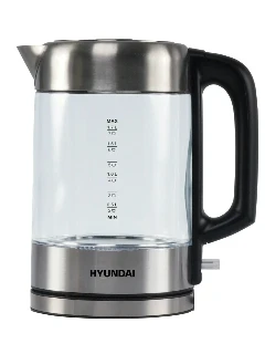 Чайник Hyundai G4508 1.5л. 1700Вт серый/прозрачный (стекло)