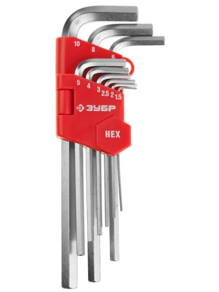 Ключи имбусовые средние 1,5 - 10мм