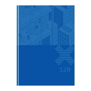 Фото для ЗАПИСНАЯ КН А4 120Л 7БЦ BG КЛЕТКА МАТОВАЯ ЛАМ (11087, Office time)