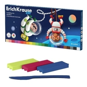 Фото для ПЛАСТИЛИН 24ЦВ 432Г "KIDS SPACE ANIMALS"