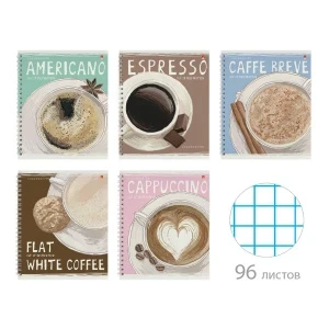 Фото для ТЕТРАДЬ 96Л КЛЕТКА "СЧАСТЬЕ В КОФЕ"