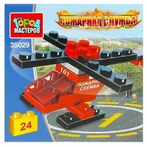 Фото для КОНСТРУКТОР "ПОЖАРНЫЙ ВЕРТОЛЁТ" 24 ЭЛЕМЕНТА