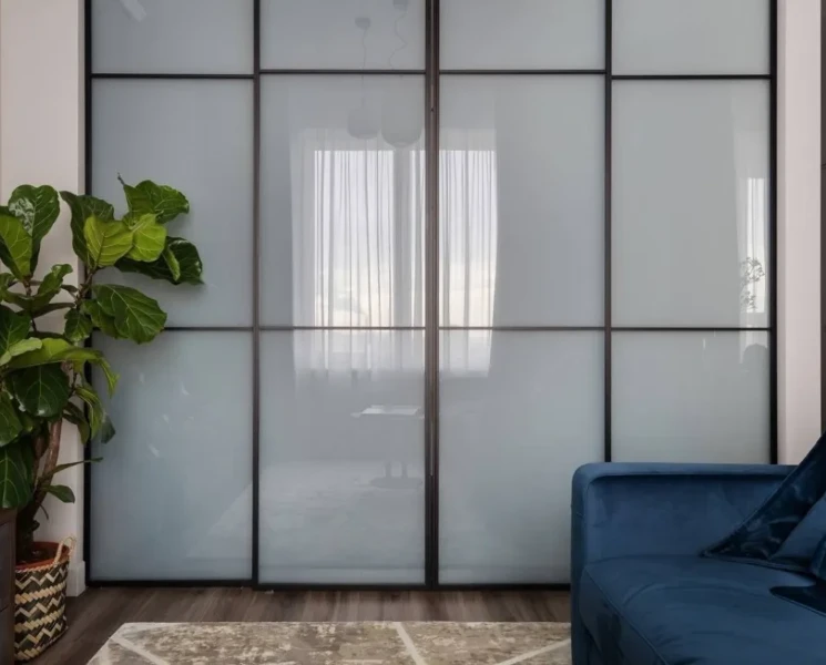 Фото для Стеклянные межкомнатные двери-купе. Изготовление на заказ