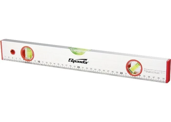 Фото для Уровень алюминиевый 400 мм, 3 глазка, линейка//SPARTA