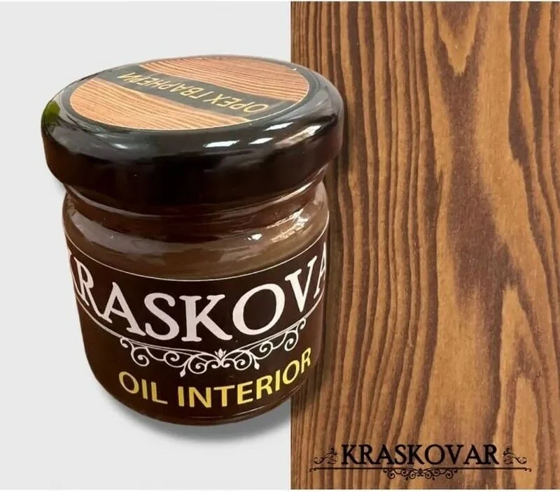 Масло для интерьера Kraskovar Deco Oil Interior Орех гварнели 40 мл