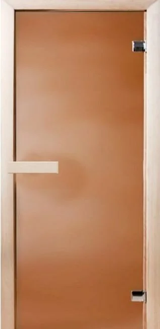Дверь Термостекло Бронза матов стекло 1900*700*8мм Правая