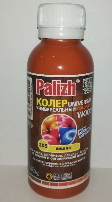 Фото для Колер WOOD 205 вишня 100гр//Palizh