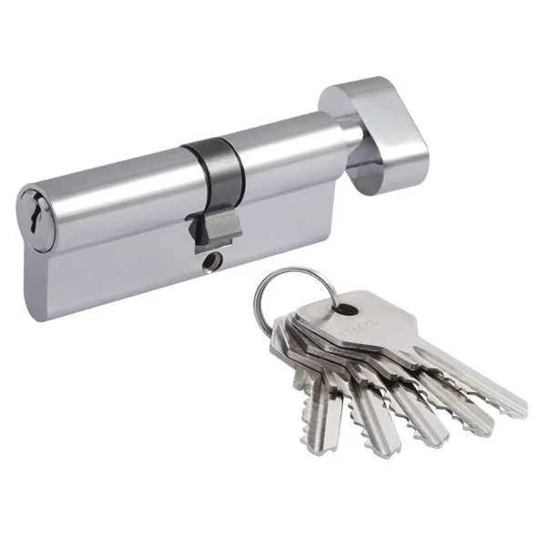 Фото для Цилиндровый механизм ЭКО Z ЛВ-80 мм (45-35в) хром 5 кл//Н-М